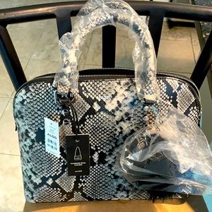 ALDO snake skin tote with strap